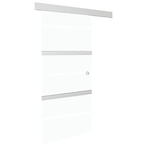 vidaXL Skjutd&ouml;rr med mjukstopp ESG-glas och aluminium 90x205 cm