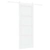 vidaXL Skjutd&ouml;rr ORKDAL 78 x 202 cm Konstruerat tr&auml; Vit