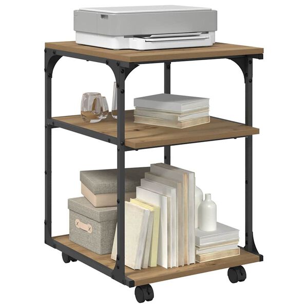 vidaXL Skrivarst&auml;ll Artisan Ek 43 x 48 x 64 cm Konstruerat tr&auml;