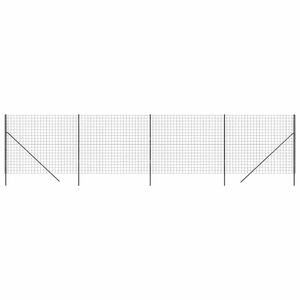 vidaXL St&auml;ngsel antracit 2,2x10 m galvaniserat st&aring;l