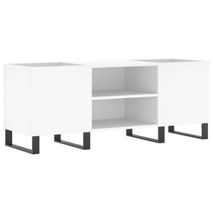 vidaXL Stereob&auml;nk vit 121x38x48 cm konstruerat tr&auml;