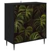 vidaXL Sideboard ELBURG Svart ek 69 x 33 x 76 cm Konstruerat tr&auml;