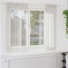 vidaXL Voile Gardin med gardiner 2 pcs Kr&auml;m 175 x 140 cm Polyester