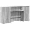 vidaXL Receptionsdisk gr&aring; sonoma 200x50x103,5 cm konstruerat tr&auml;