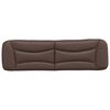 vidaXL Headboard Cushion "Hvar" Brown 180 cm Faux Leather
