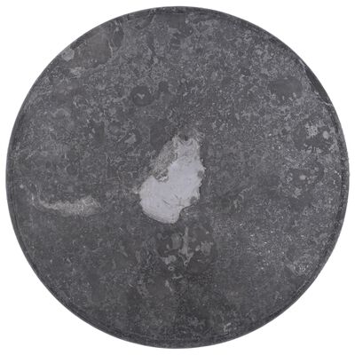 vidaXL Bordsskiva grå Ø60x2,5 cm marmor