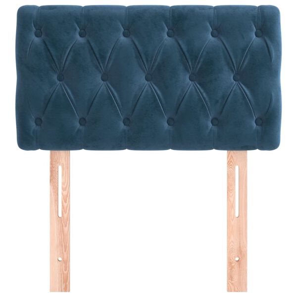 vidaXL S&auml;nggavel m&ouml;rkbl&aring; 80x7x78/88 cm sammet