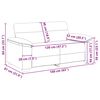 vidaXL 2-sitssoffa cappuccino 120 cm konstl&auml;der