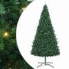 vidaXL Julgran med dekorativa str&auml;ngljus Gr&ouml;n 400 cm PVC