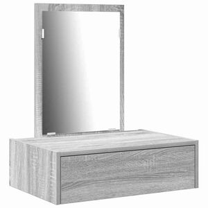 vidaXL Smyckebord Gr&aring; 60 x 40 x 70 cm Konstruerat tr&auml;