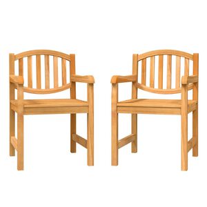 vidaXL Tr&auml;dg&aring;rdsstolar 2 st 58x59x88 cm massiv teak