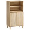 vidaXL F&ouml;rvaringssk&aring;p sonoma-ek 60x36x110 cm konstruerat tr&auml;