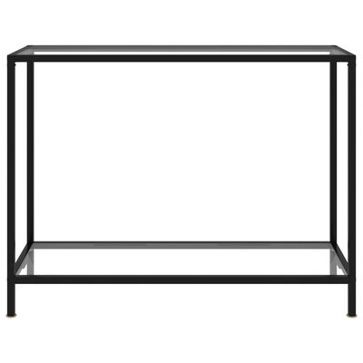 vidaXL Konsolbord transparent 100x35x75 cm härdat glas