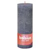 Bolsius Rustika blockljus 4-pack 190x68 mm skymningsbl&aring;