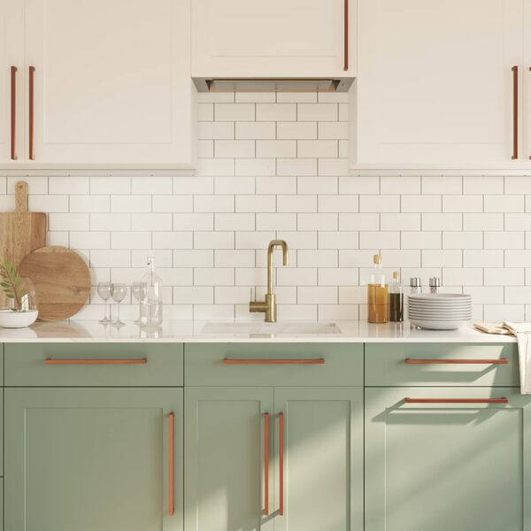 vidaXL Skåphandtag 5 st brons 320 mm rostfritt stål