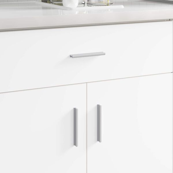 vidaXL Handtag Enf&auml;rgad 828 pcs Silver 105.7 x 7.4 x 15.5 mm Aluminium