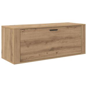 vidaXL Skosk&aring;p 100 x 35 x 38 cm Konstruerat tr&auml; Artisan-ek