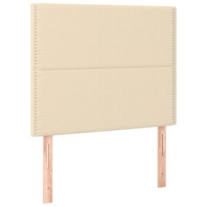 vidaXL S&auml;nggavel creme 90x5x118/128 cm tyg