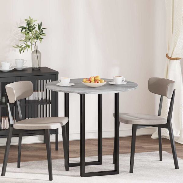 vidaXL Bordsskiva Gr&aring; sonoma 80 x 80 x 1,5 cm Konstruerat tr&auml;