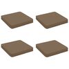 vidaXL 4-delade Sittdynor VUGHT 4 st 100% Polyester Taupe