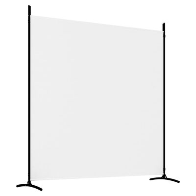 vidaXL Rumsavdelare 3 paneler vit 525x180 cm tyg