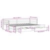 vidaXL Dagb&auml;dd utdragbar med l&aring;dor utan madrass vit 80x200 cm