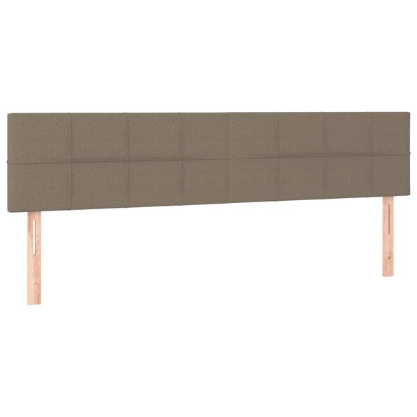 vidaXL Huvudgavlar 2 st taupe 90x5x78/88 cm tyg