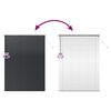 vidaXL Persienner med gardiner Svart 220 x 155 cm Aluminium