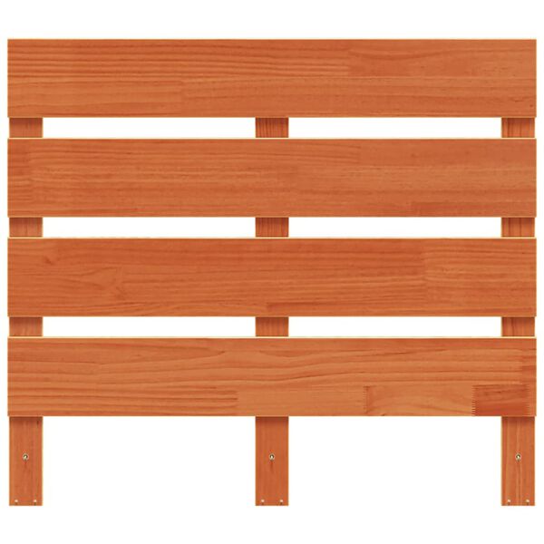 vidaXL Huvudgavel vaxbrun 90 cm massiv furu