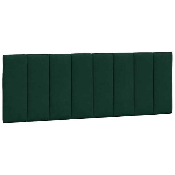 vidaXL Headboard Cushion "Hanko" Dark Green 140 cm Velvet