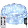 vidaXL Ljuslina med 120 LED-lampor Kall Vit 5 m PVC