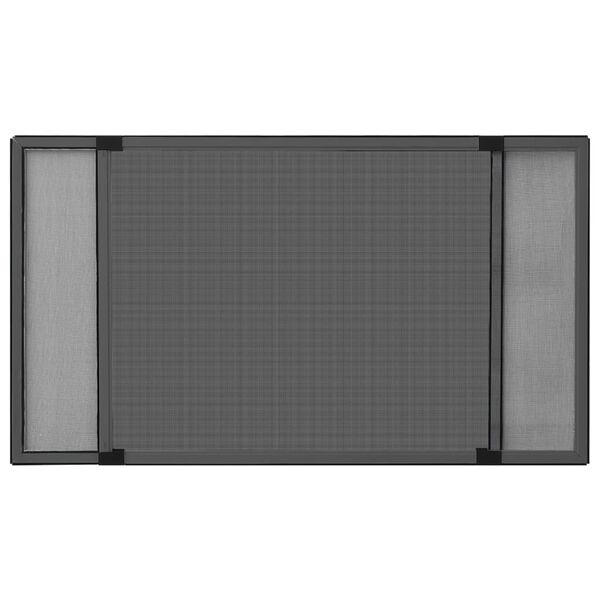 vidaXL Expanderbart insektsnät för fönster antracit (100-193)x75 cm