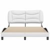 vidaXL Bed Frame without Mattress "Hvar" White 140x200 cm Faux Leather