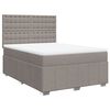 vidaXL Rams&auml;ng med madrass taupe 140x190 cm tyg