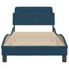 vidaXL Bed Frame with Headboard "Dover" Blue 80x200 cm Velvet