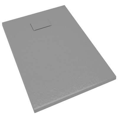 vidaXL Duschkar SMC grå 100x70 cm