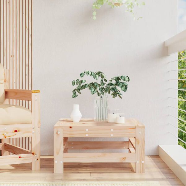 vidaXL Fotpall f&ouml;r tr&auml;dg&aring;rden massiv furu