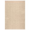 vidaXL Matta ZIZUR beige 200x290 cm jutelook inomhus och utomhus