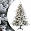 vidaXL Plast Hingad Julgran 150 cm 150 LED-lampor Varmvit