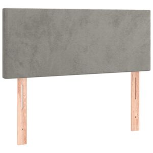 vidaXL S&auml;nggavel ljusgr&aring; 80x5x78/88 cm sammet