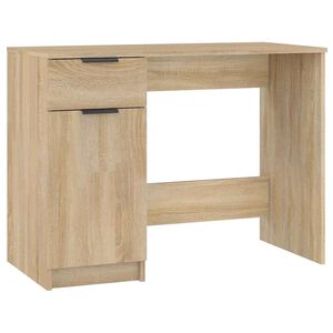 vidaXL Skrivbord sonoma-ek 100x50x75 cm konstruerat tr&auml;