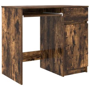 vidaXL Skrivbord r&ouml;kt ek 86x49x76 cm konstruerat tr&auml;