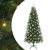 vidaXL Konstgjord julgran med 300 LED-lampor Gr&ouml;n 180 cm PE och PVC