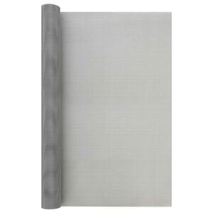 vidaXL N&auml;tduk 80 x 1000 cm 30 Mesh Rostfritt st&aring;l 201 Silver