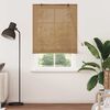 vidaXL Rullgardin med gardiner Brun 120 x 220 cm Bambu