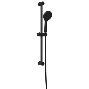 vidaXL Duschsystemset Svart 70 cm Rostfritt st&aring;l