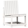vidaXL Tr&auml;dg&aring;rdsstol vit 50,5x55x77 cm massiv furu