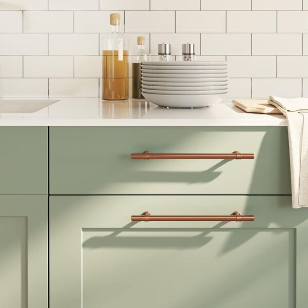 vidaXL Sk&aring;phandtag 5 st brons 192 mm rostfritt st&aring;l