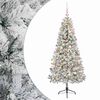 vidaXL Konstgjord julgran med julkulor 120 cm 150 LED-lampor Varmvit