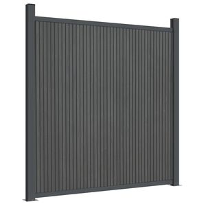 vidaXL Staketpanel WPC gr&aring; 180x186 cm